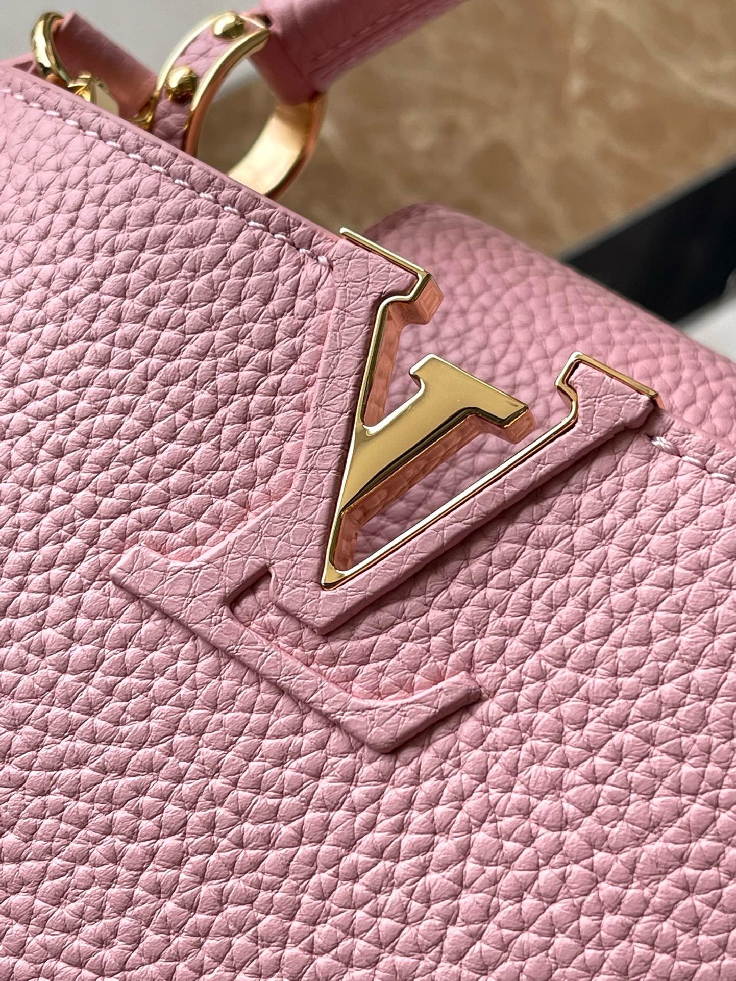 Louis Vuitton Capucines Mini Rose Pink High Grade