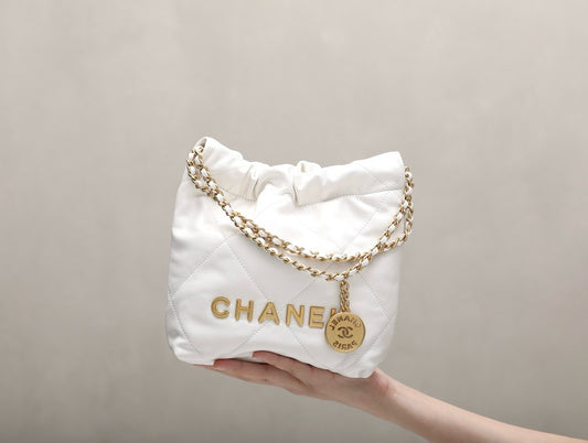 Chanel 22 Mini White Platinum