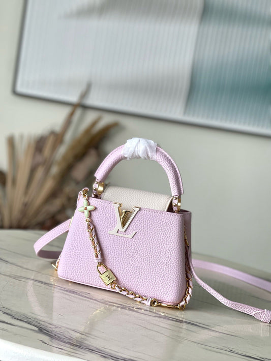 Louis Vuitton Capucines Mini Lilac High Grade