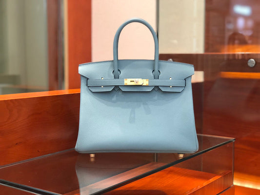 Hermes Birkin 30 Togo Sky Blue