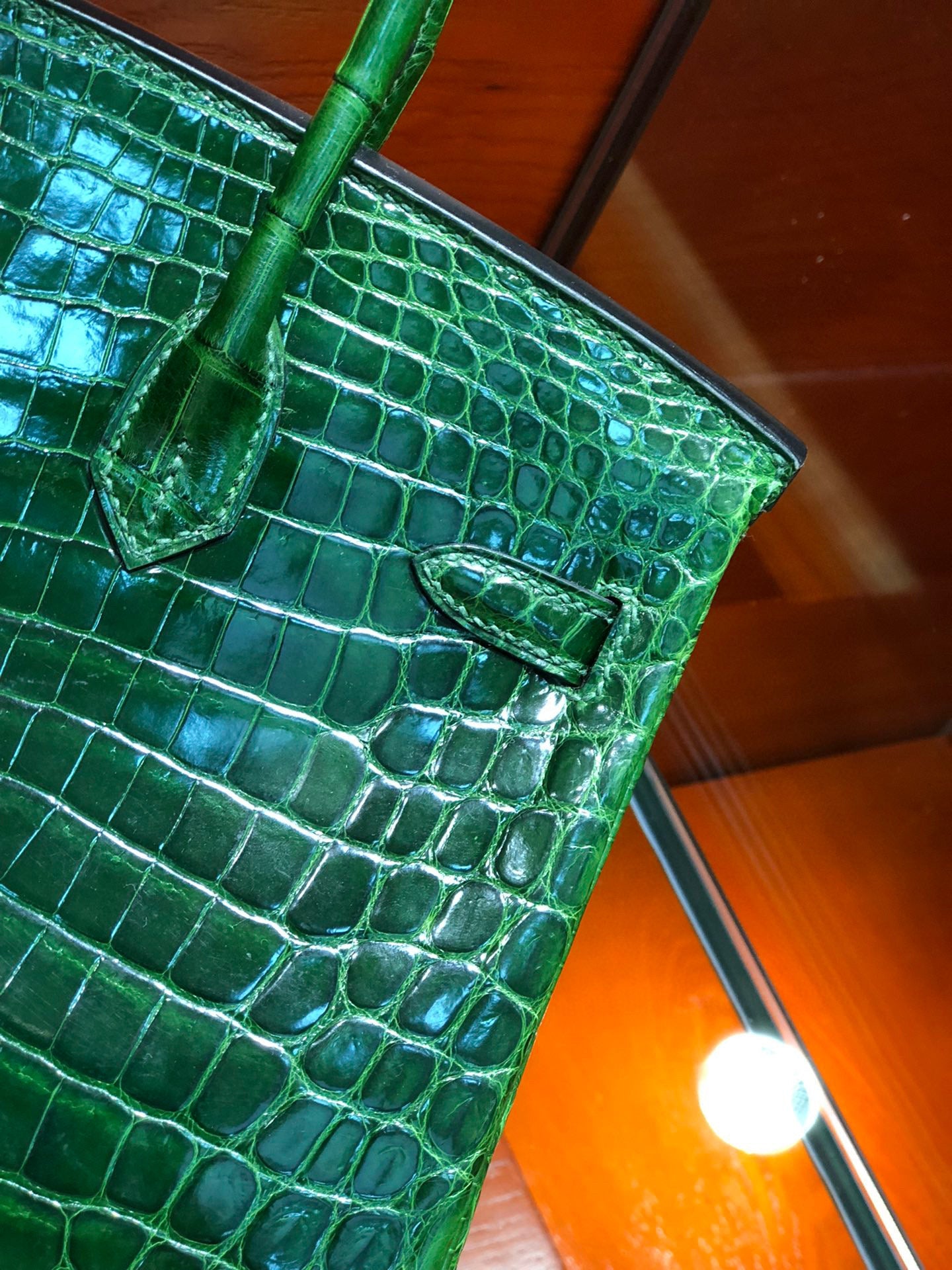 Hermes Birkin Crocodile Leather Green