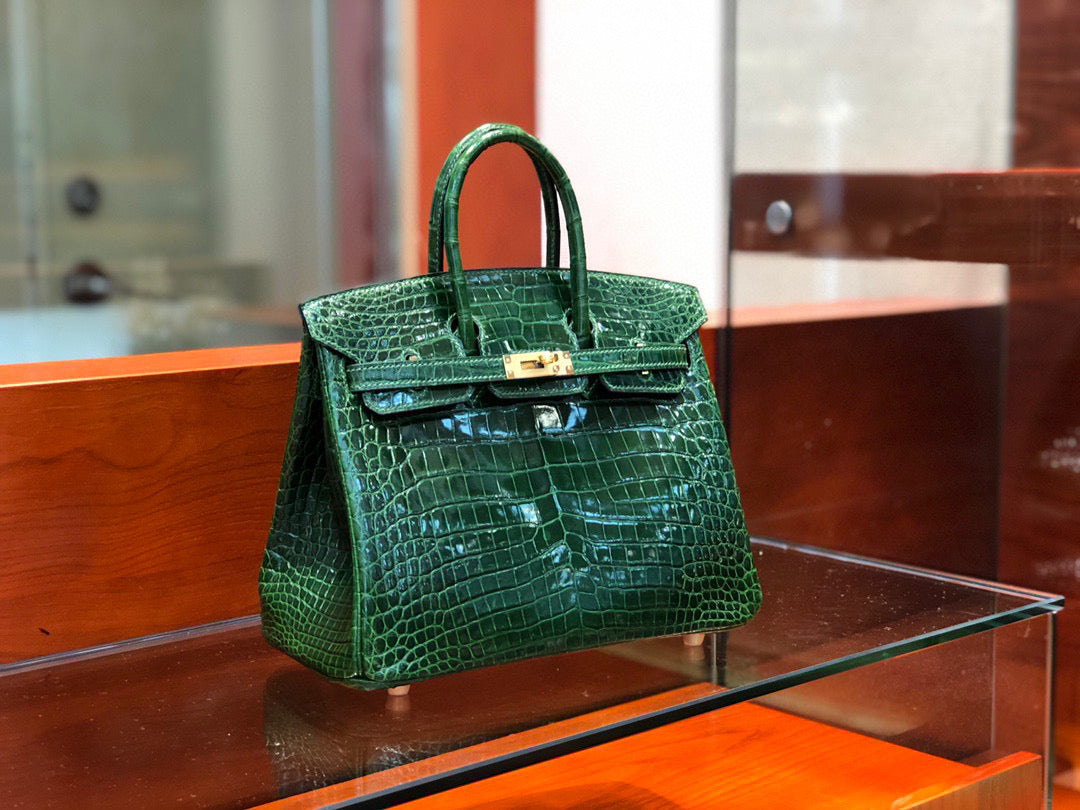 Hermes Birkin Crocodile Leather Green