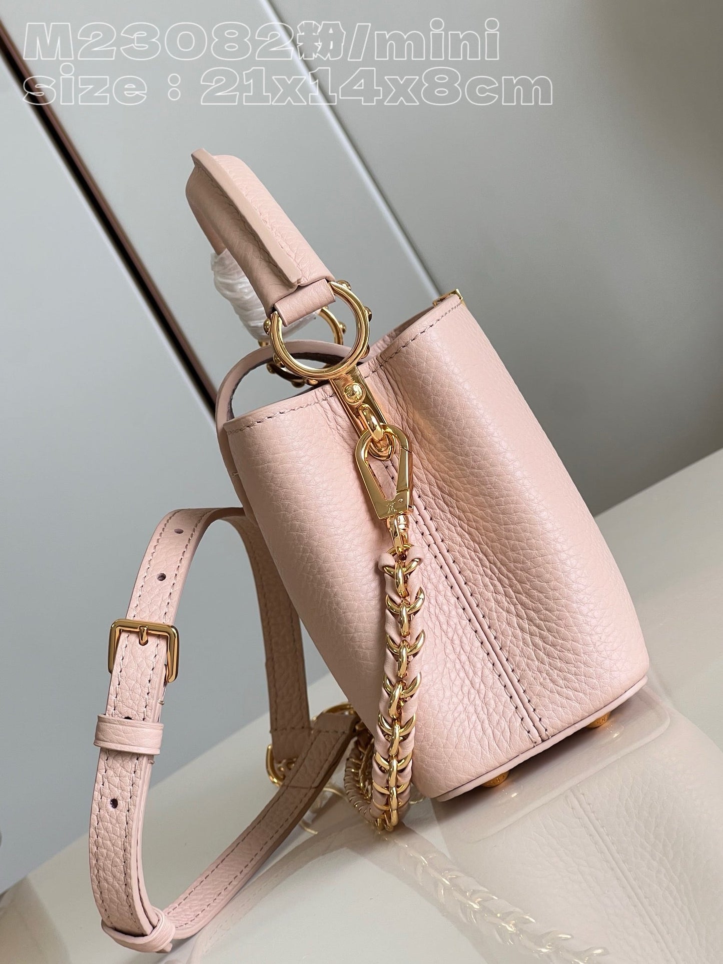 Louis Vuitton Capucines Mini Baby Pink High Grade