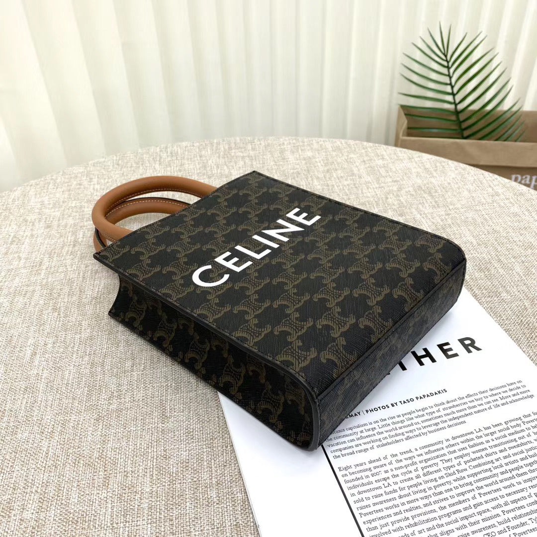 Celine Tote Bag in Triomphe Canvas Grade 4