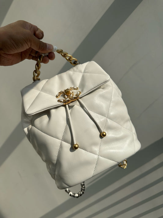 Chanel 19 Backpack Lamb Skin High Grade