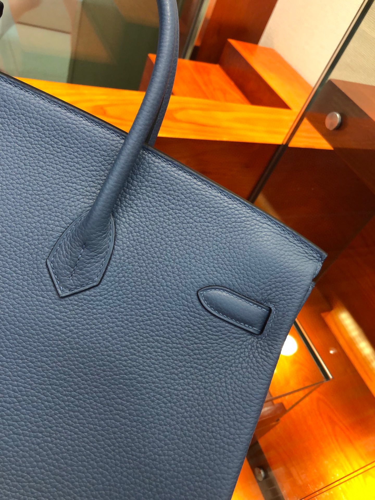 Hermes Birkin 40 Togo Grey Blue