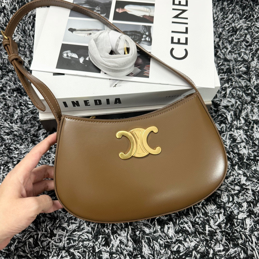 Celine Tilly Bag Genuine Leather Medium Low Grade