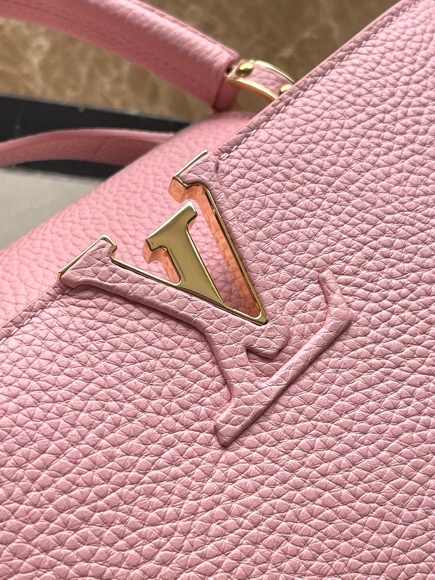 Louis Vuitton Capucines MM Rose Pink High Grade