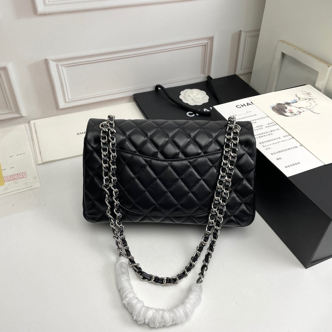 Chanel Classic Handbag Lamb Skin 25cm - Low Grade