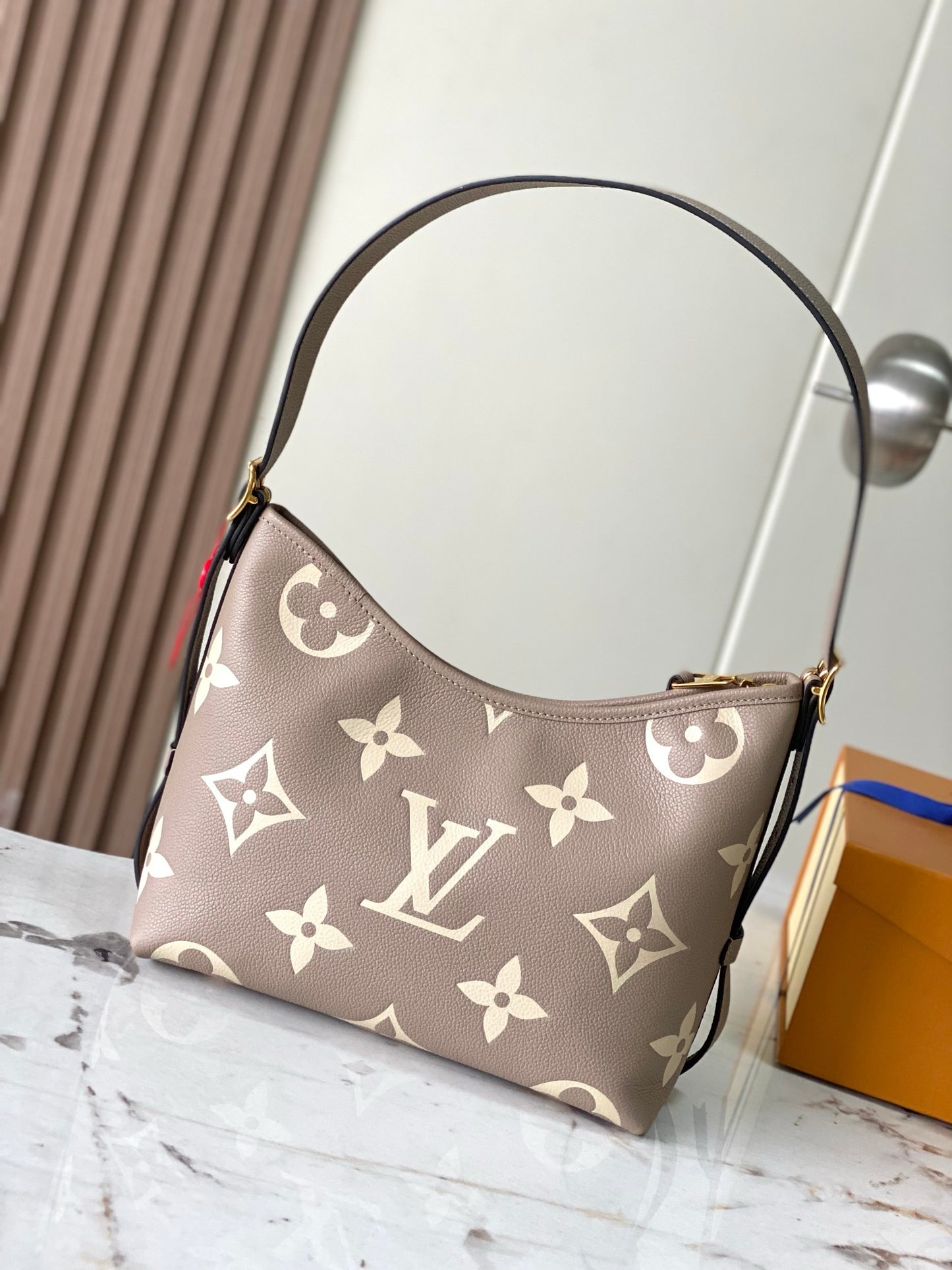 Louis Vuitton CarryAll PM Cowhide Leather Platinum Grade