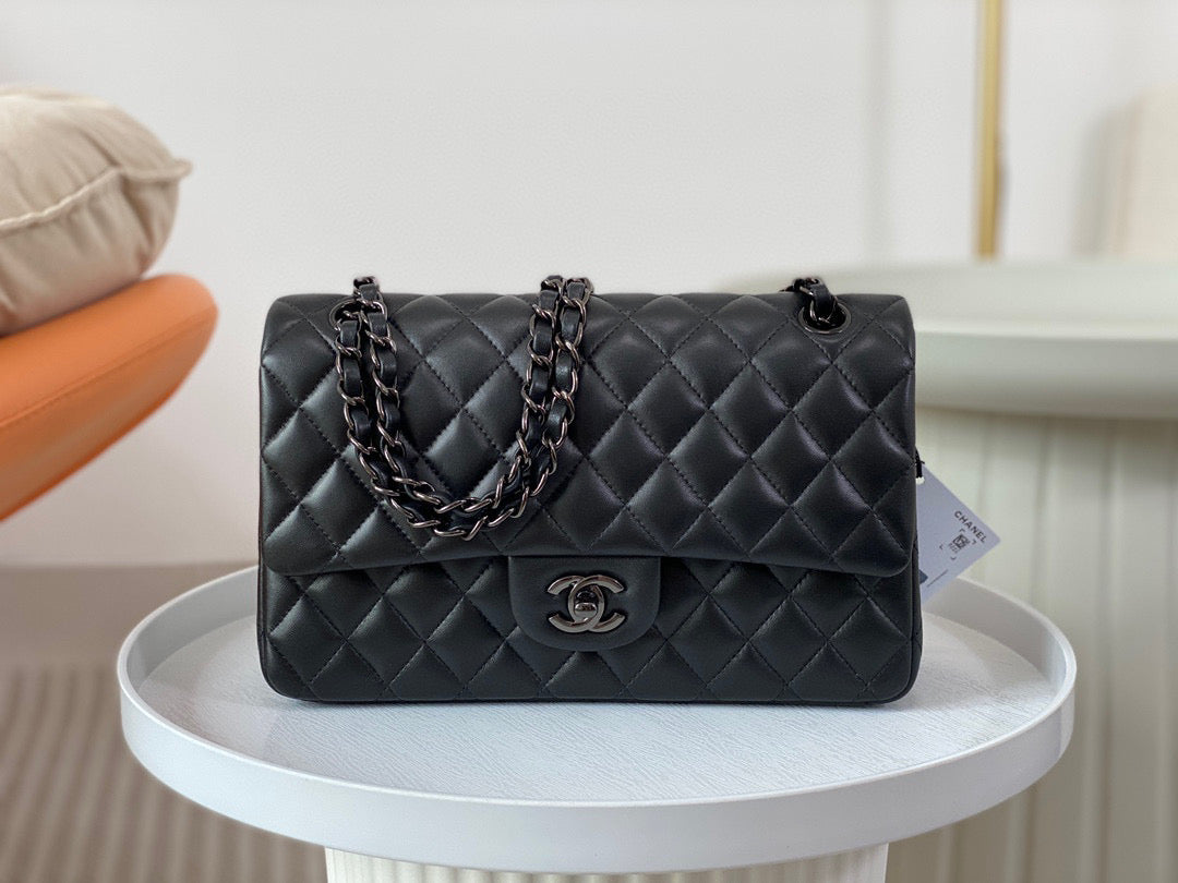 Chanel Classic Handbag Lamb Skin 25cm - High Grade