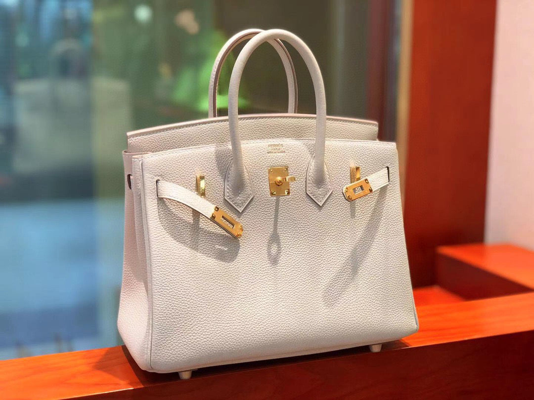 Hermes Birkin 25 White Cream Togo