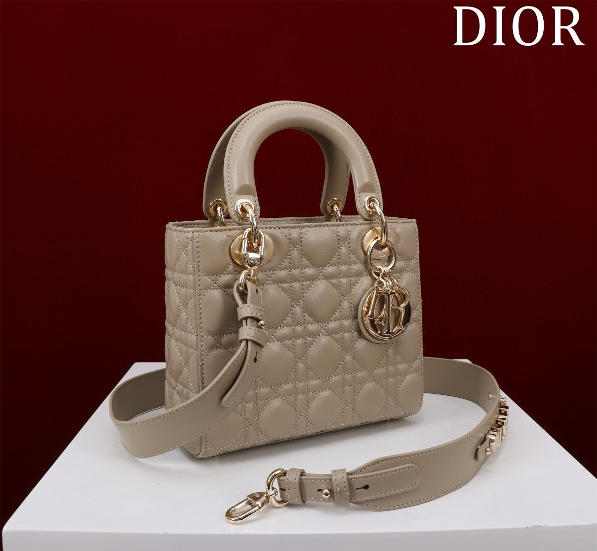 nude cannage lamb skin lady dior bag