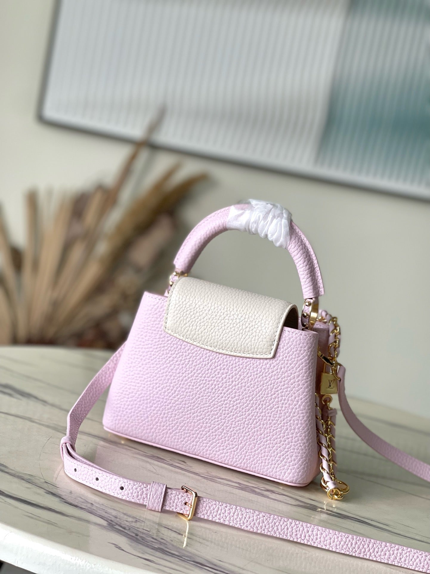 Louis Vuitton Capucines Mini Lilac High Grade