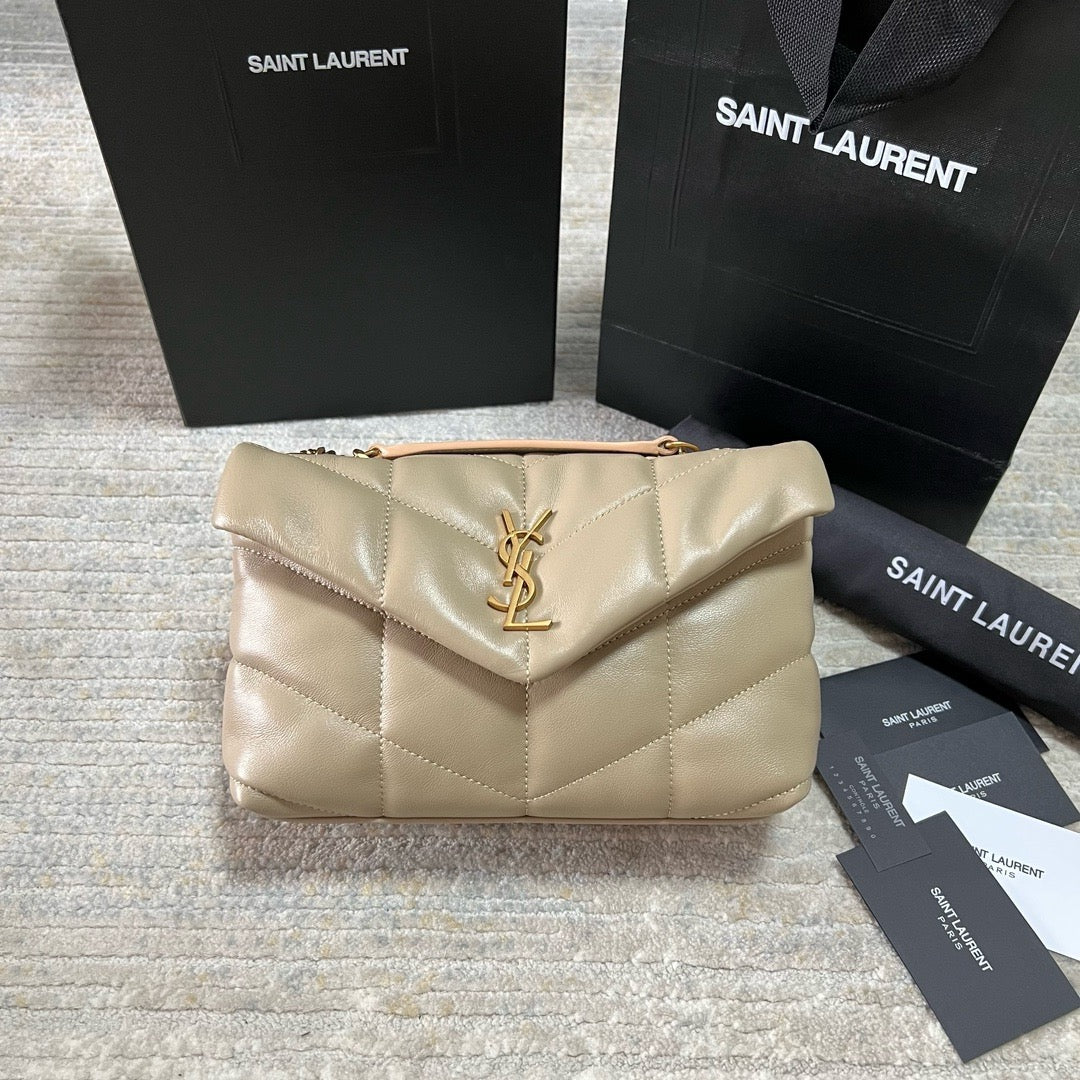 YSL LouLou Puffer Lamb Skin High Grade