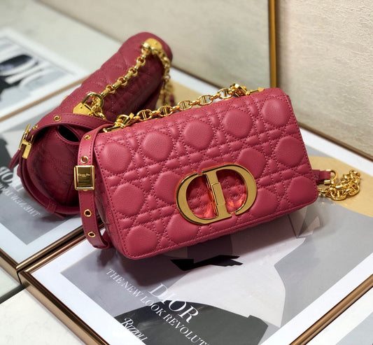 Dior Caro Bag Small High Grade- Rose