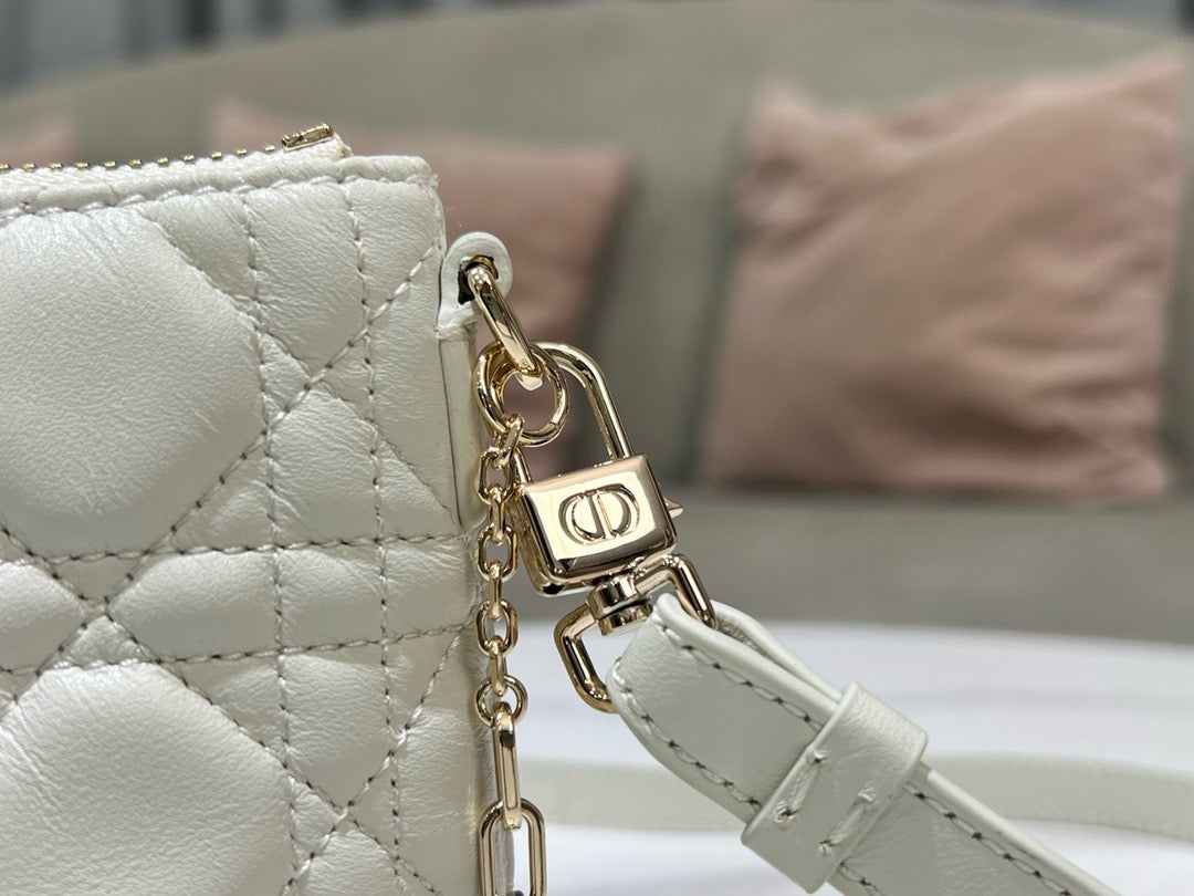 Dior Midi Mini Bag Latte Platinum