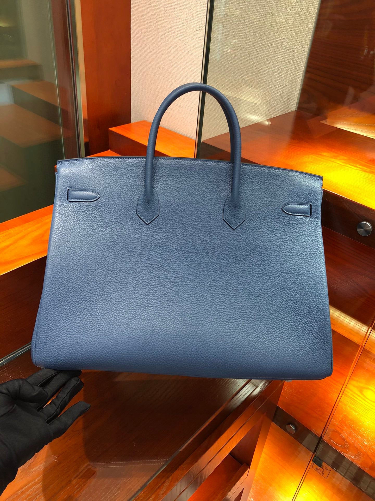 Hermes Birkin 40 Togo Grey Blue