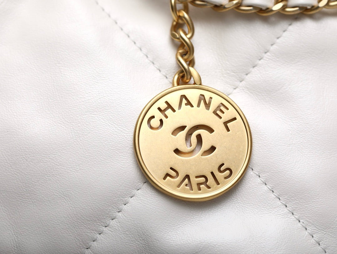 Chanel 22 Mini White Platinum