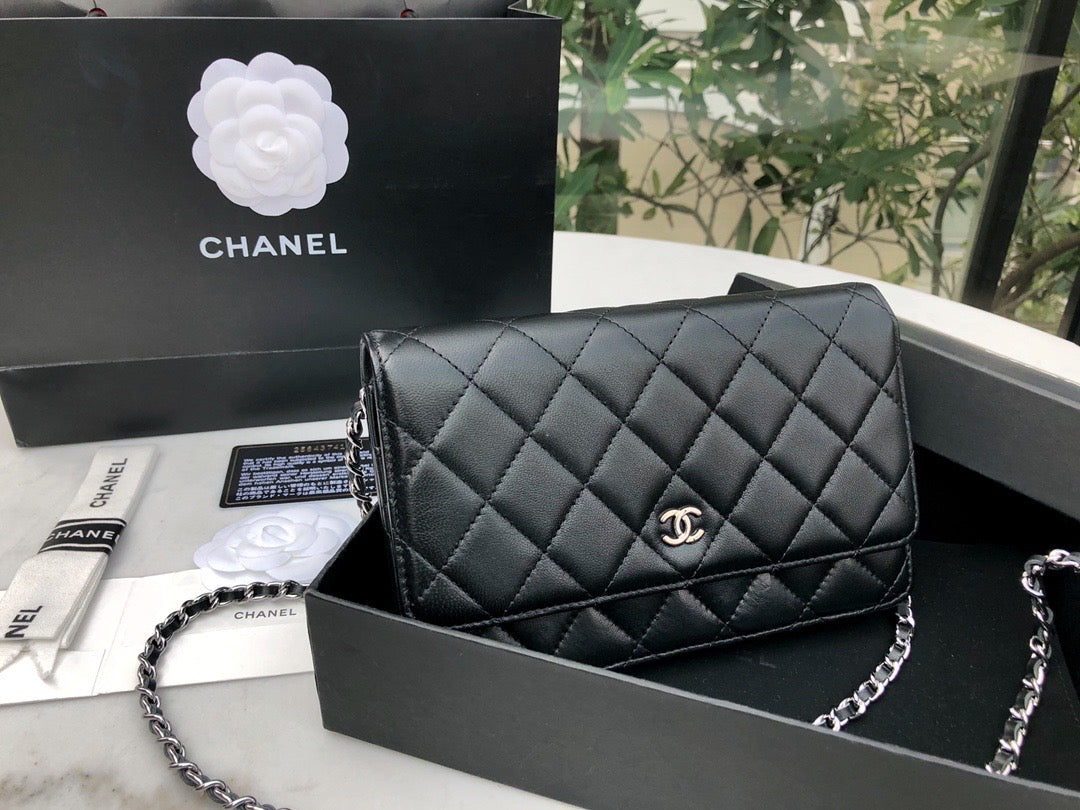 Chanel Wallet on Chain Lamb Skin Mid Grade