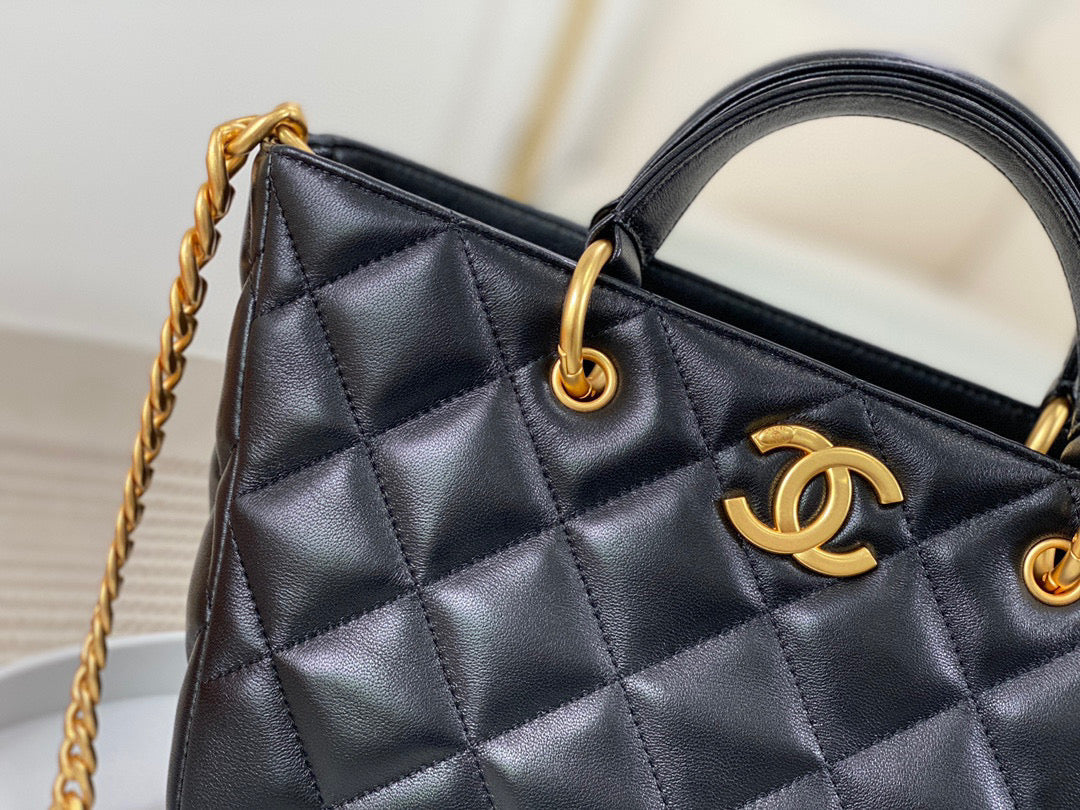 Chanel Tote Small Bag Lamb Skin Grade 4