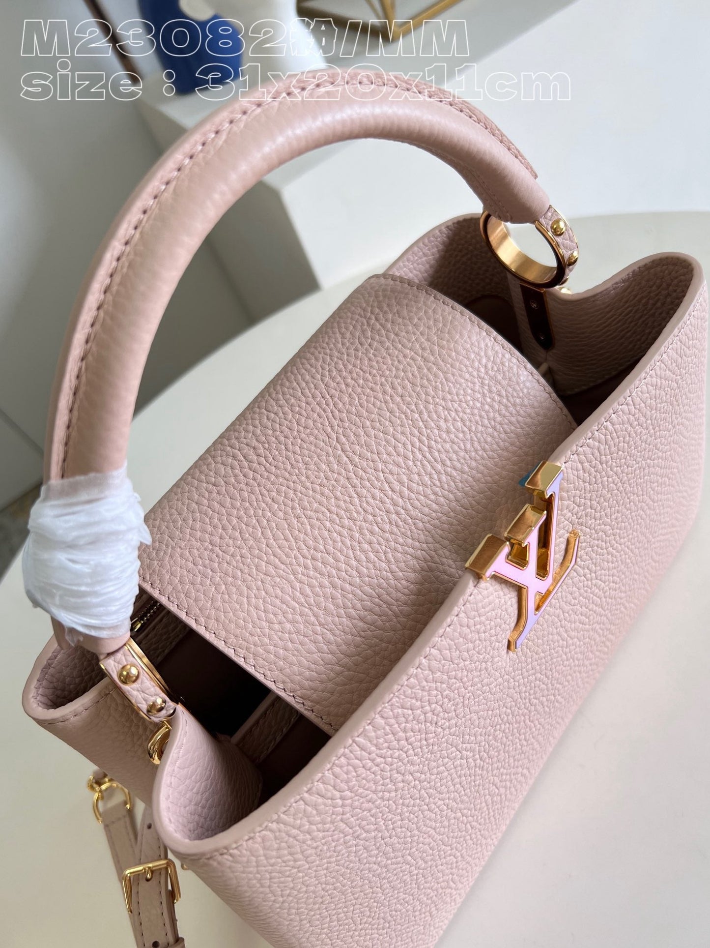 Louis Vuitton Capucines MM Baby Pink High Grade