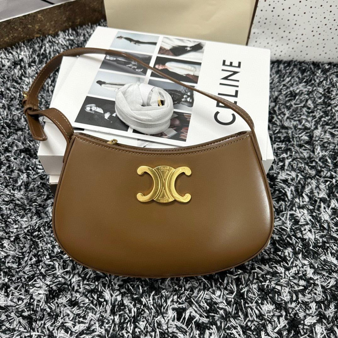 Celine Tilly Bag Genuine Leather Medium Low Grade