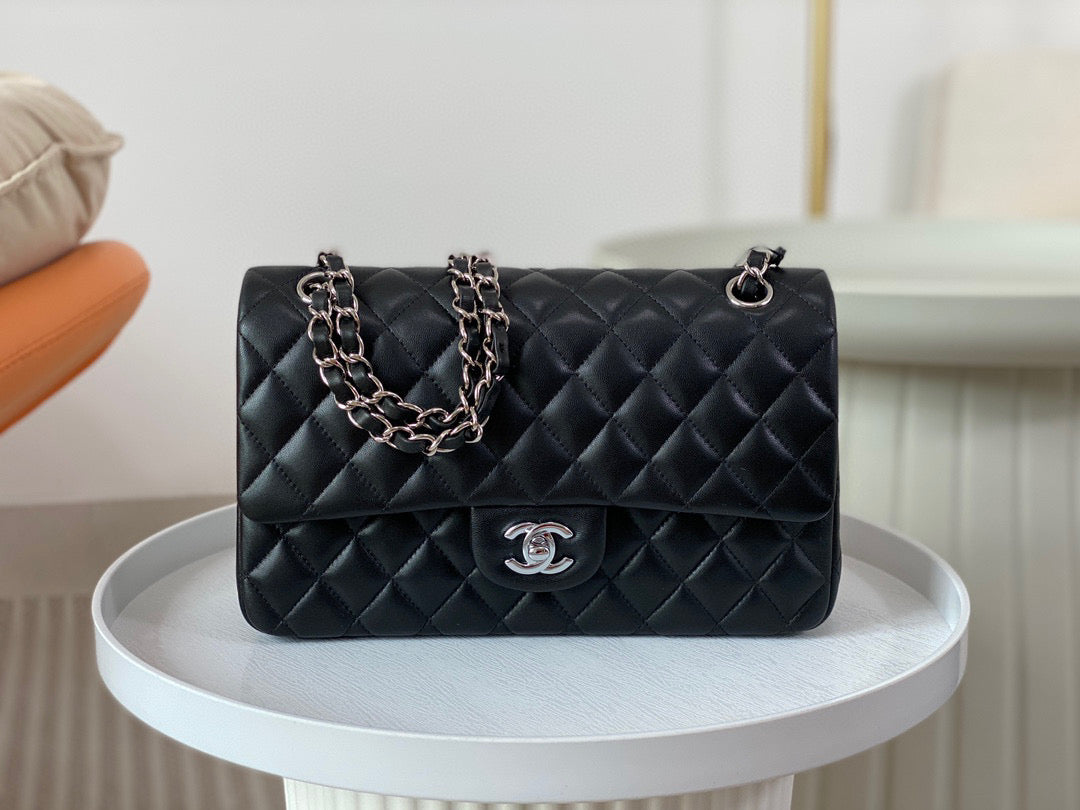 Chanel Classic Handbag Lamb Skin 25cm - High Grade