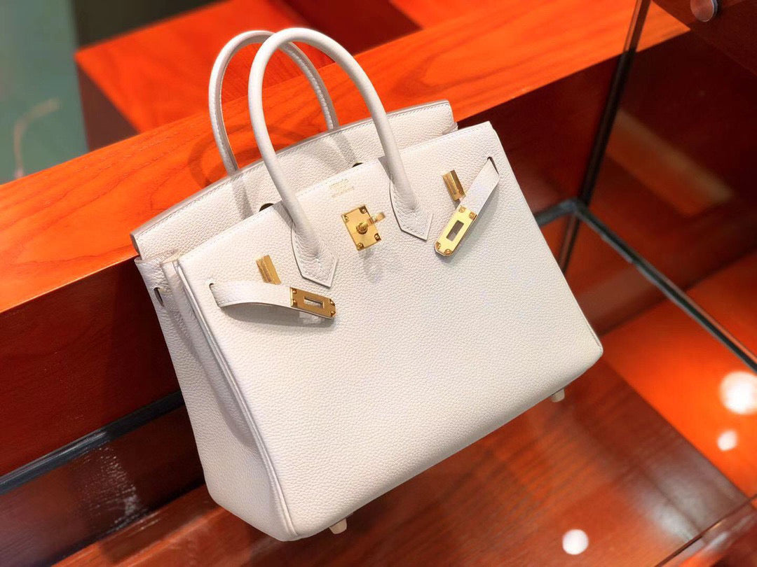 Hermes Birkin 25 White Cream Togo