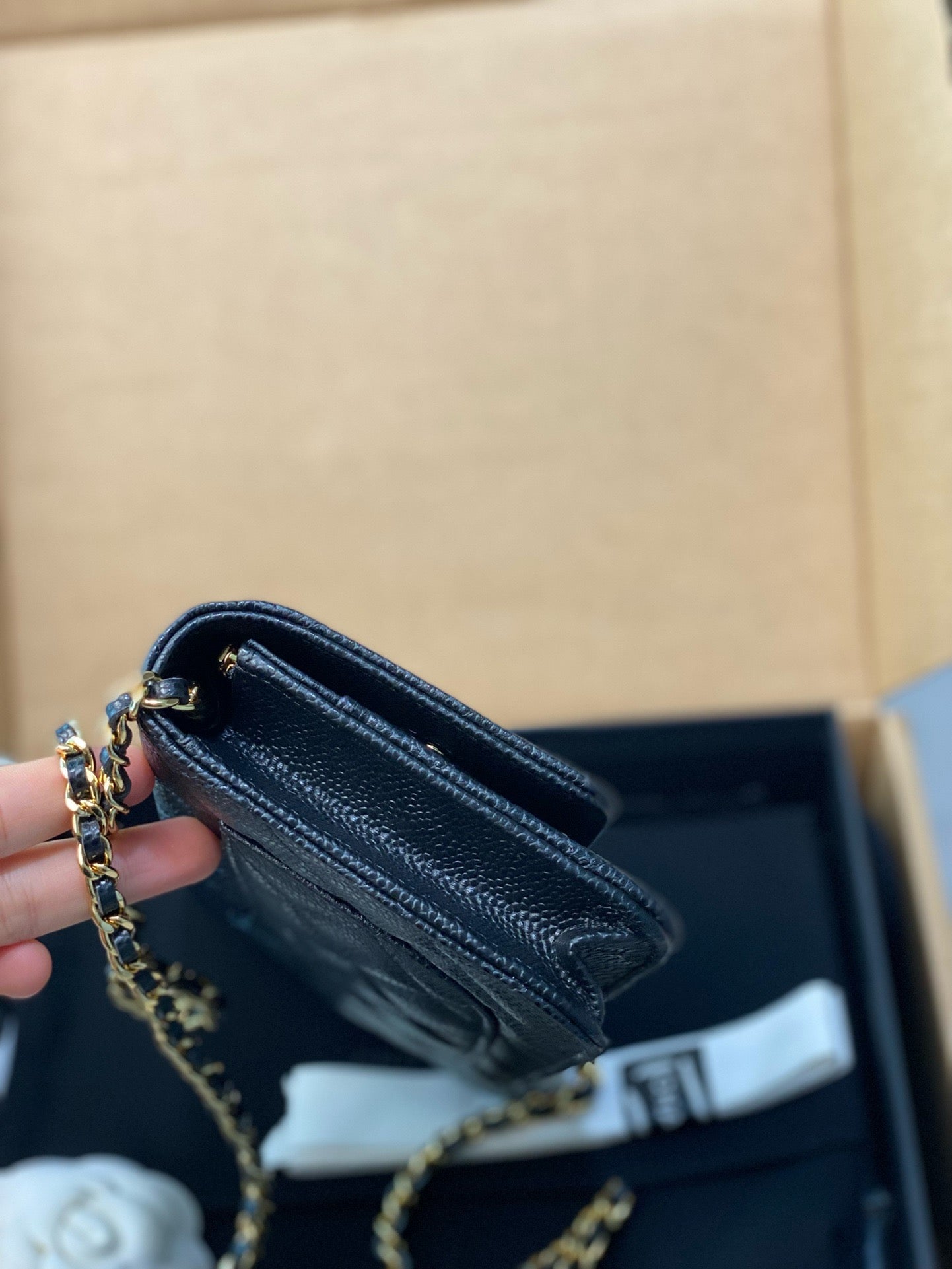 Chanel Wallet On Chain Calf Skin High Grade