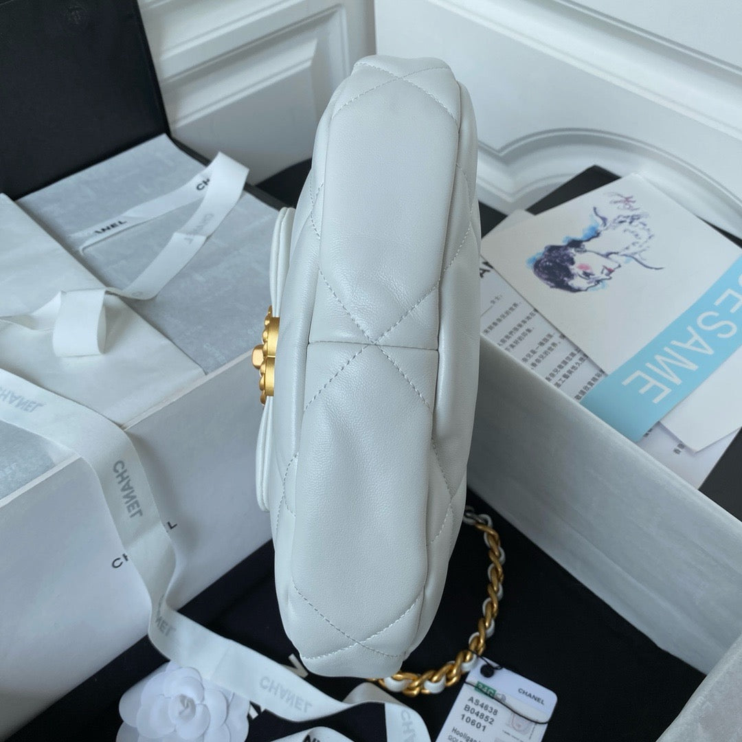 bottom of white chanel 24c hobo bag chanel 19 bag lamb skin 