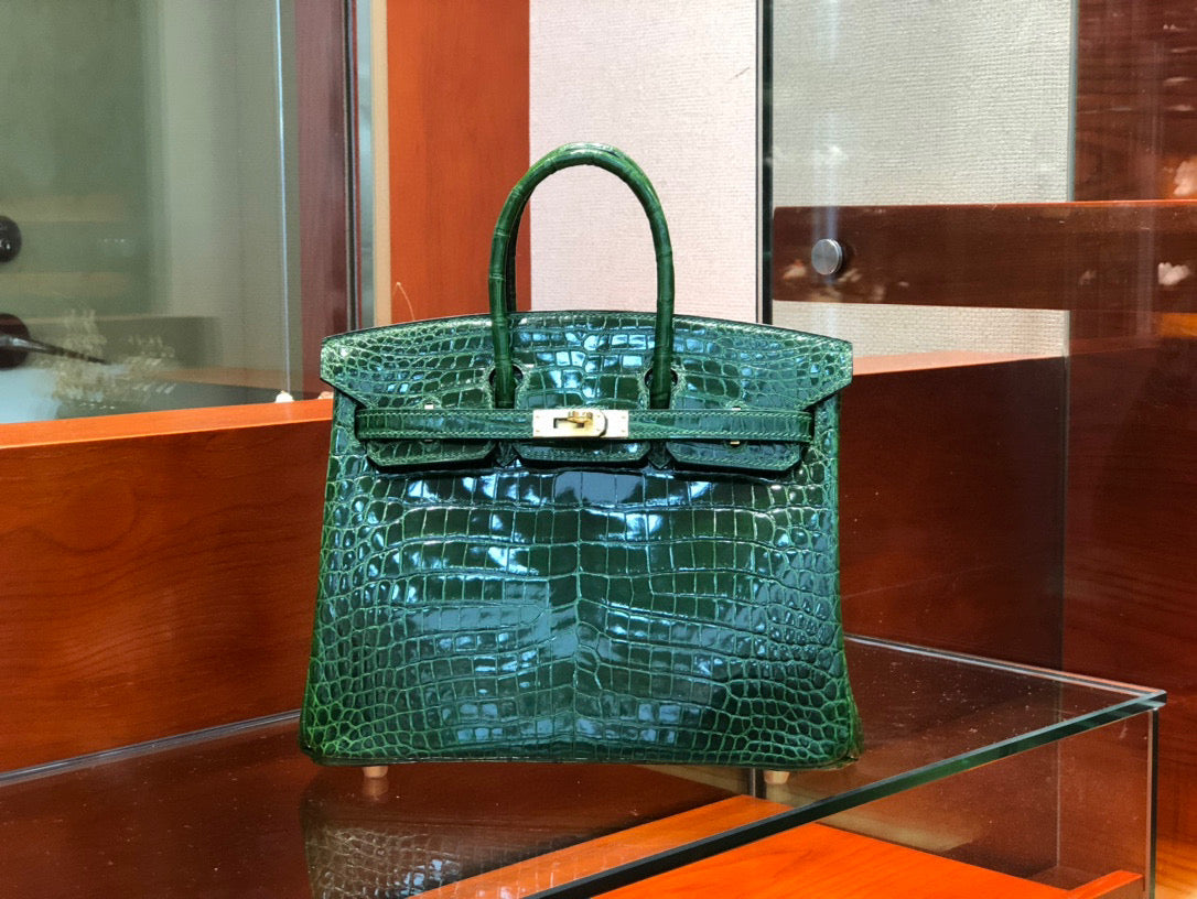 Hermes Birkin Crocodile Leather Green