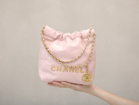 Chanel 22 Mini Handbag Pink Platinum