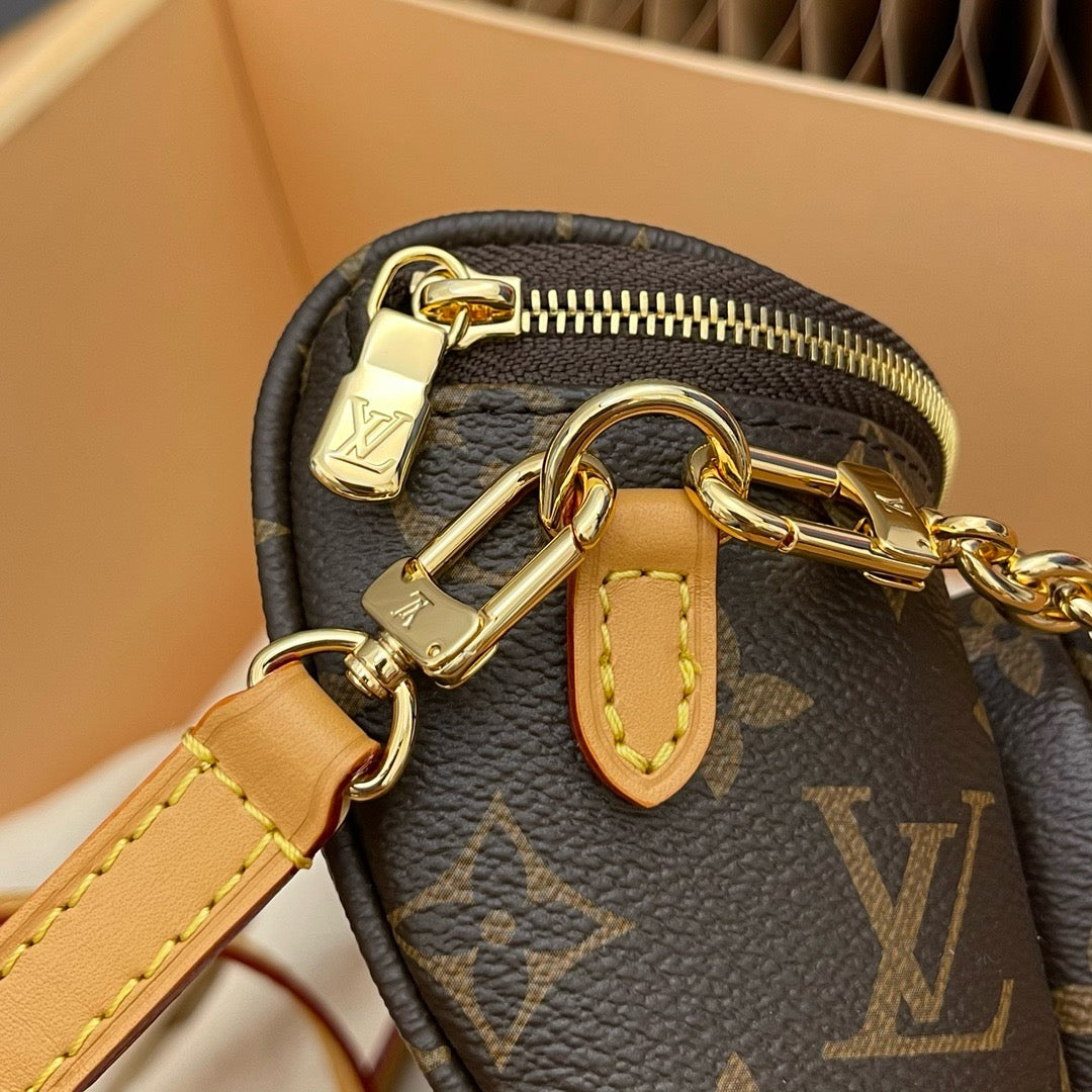 Louis Vuitton Mini Bum Bag Monogram Canvas Platinum