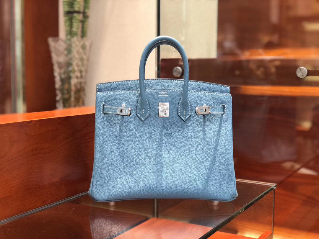 Hermes Birkin 25cm Epsom Sky Blue