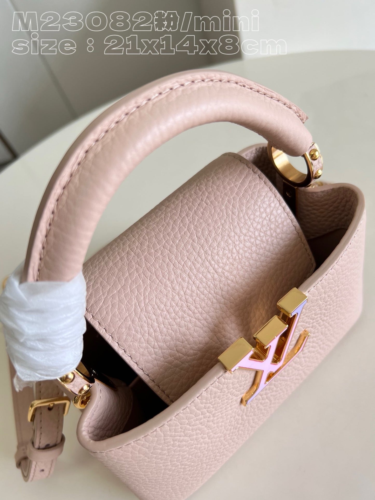 Louis Vuitton Capucines Mini Baby Pink High Grade