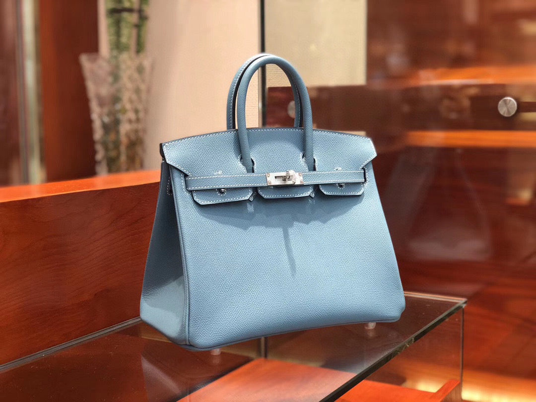 Hermes Birkin 25cm Epsom Sky Blue