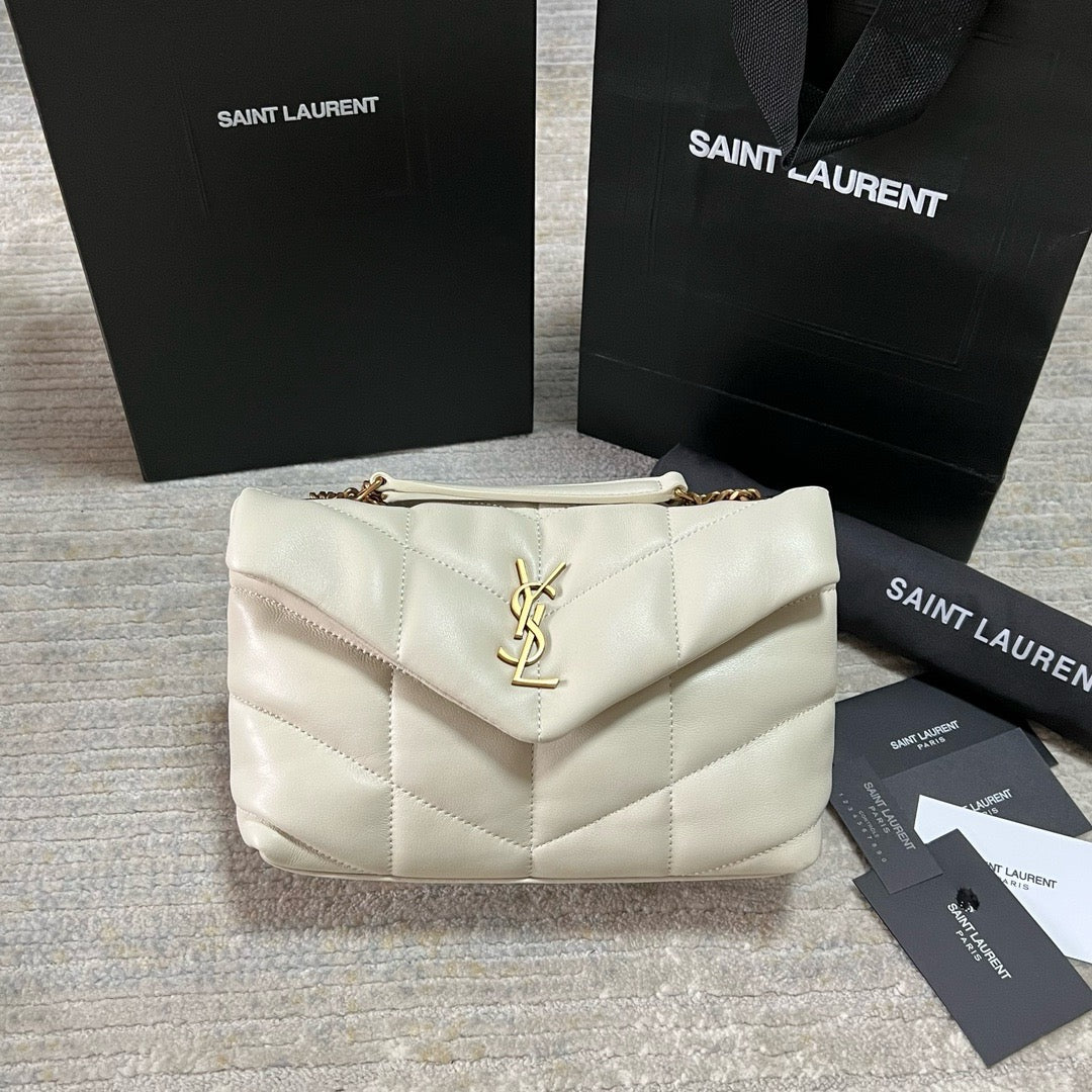 YSL LouLou Puffer Lamb Skin High Grade