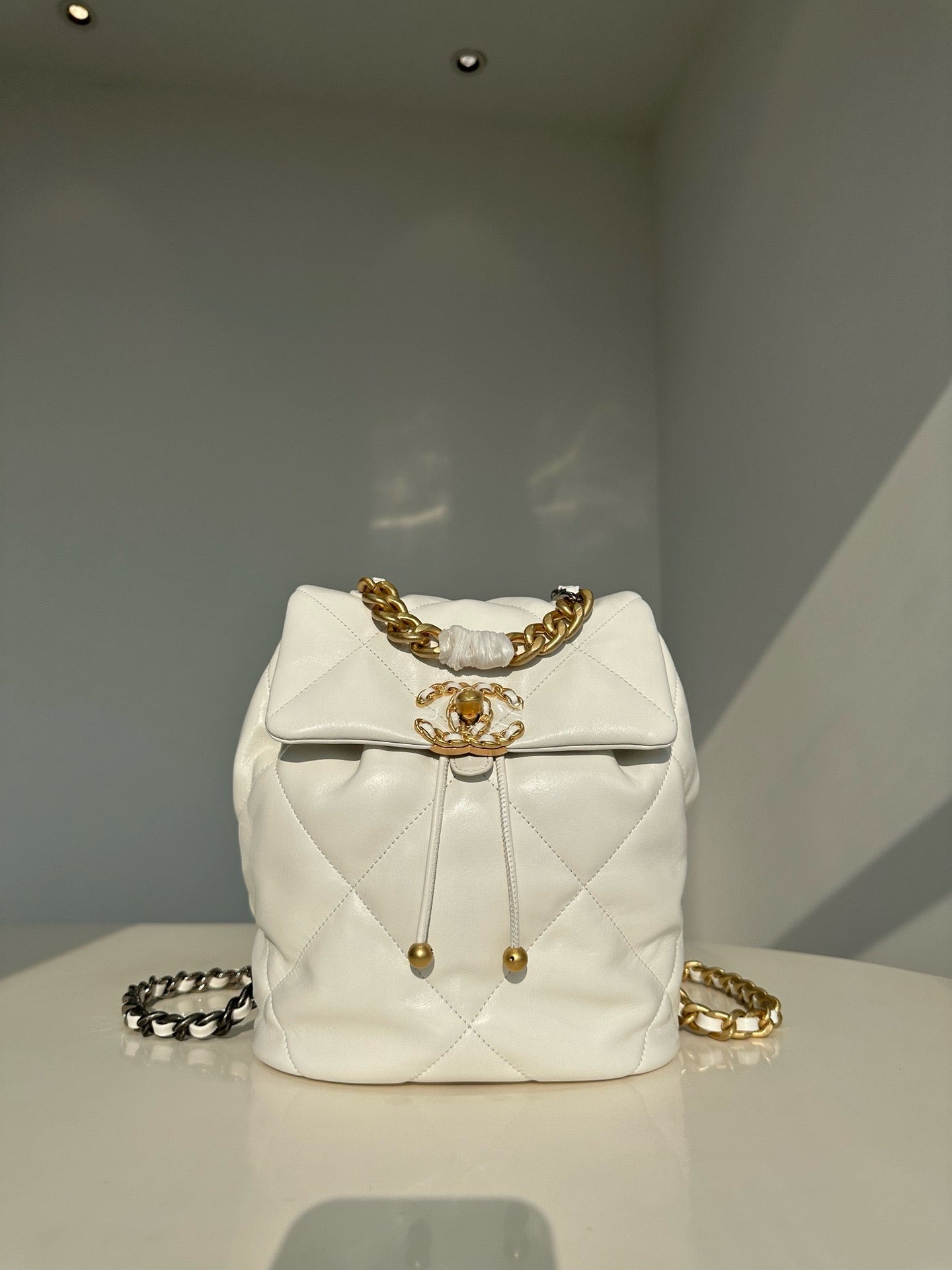 Chanel 19 Backpack Lamb Skin High Grade