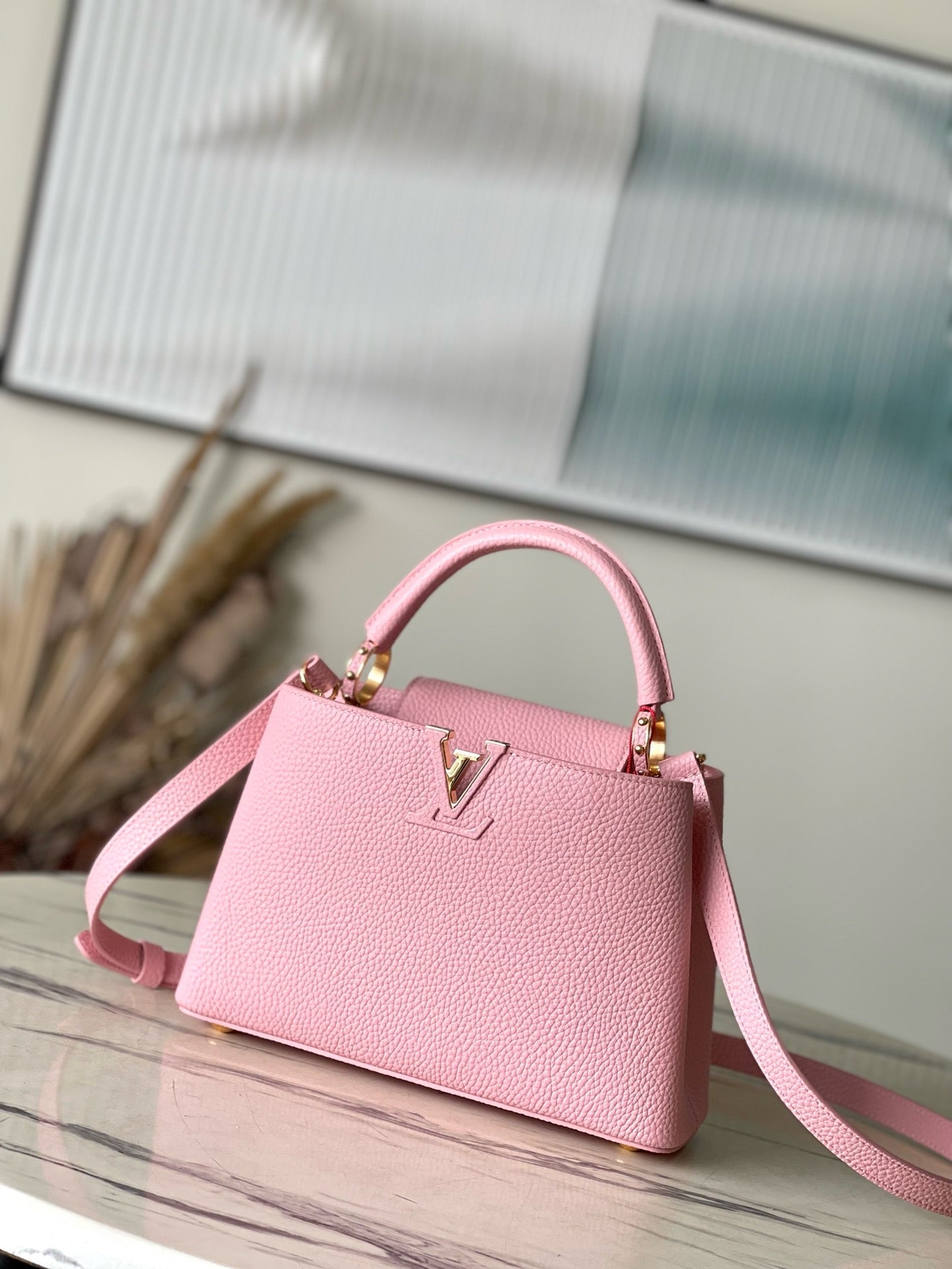 Louis Vuitton Capucines BB Rose Pink High Grade