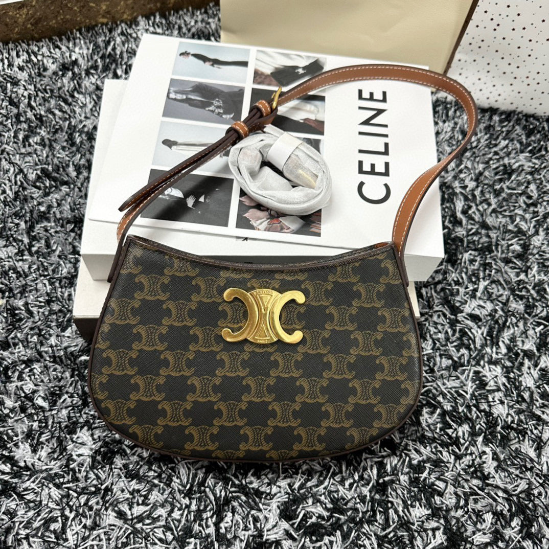 Celine Tilly Bag Genuine Leather Medium - Canvas Low Grade