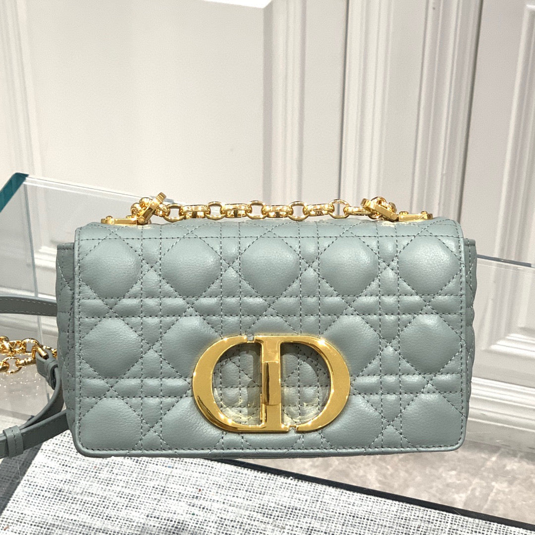 Dior Caro Bag Small High Grade- Stone Grey