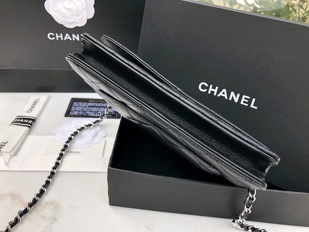 Chanel Wallet on Chain Lamb Skin Mid Grade