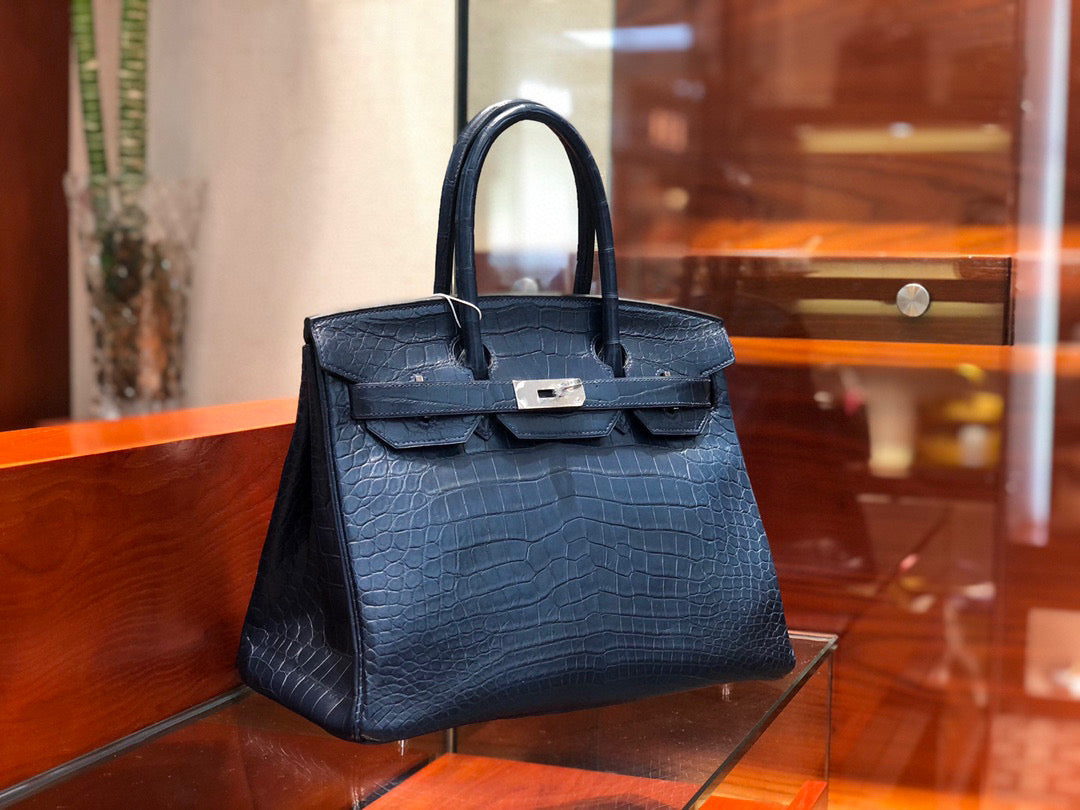 Hermes Birkin Crocodile Leather Black