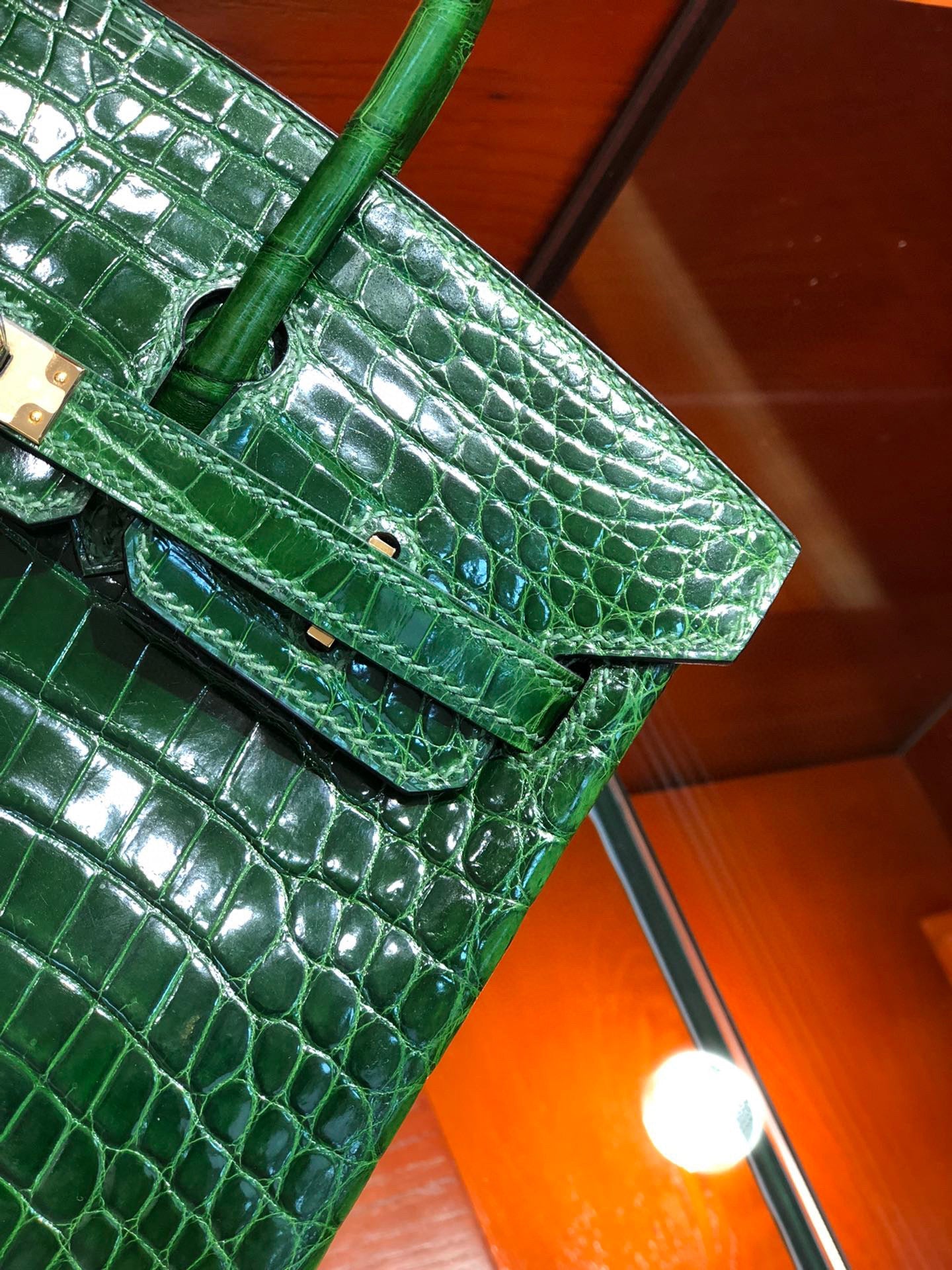 Hermes Birkin Crocodile Leather Green