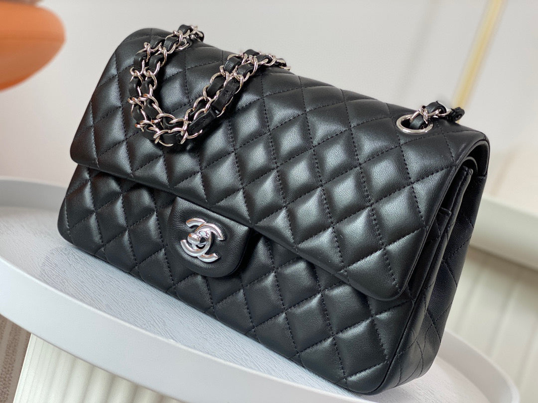 Chanel Classic Handbag Lamb Skin 25cm - High Grade