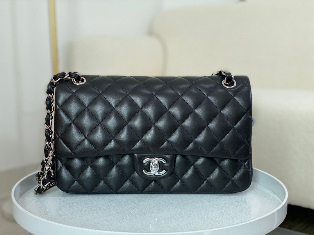 Chanel Classic Handbag Lamb Skin 28cm - High Grade