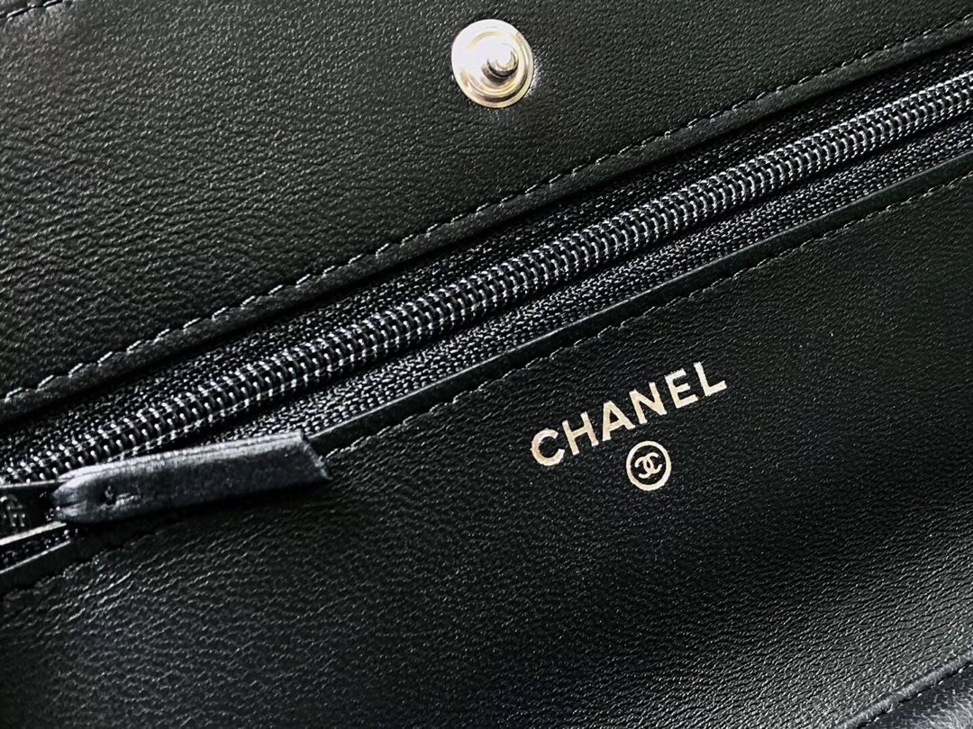 Chanel Wallet on Chain Lamb Skin Mid Grade