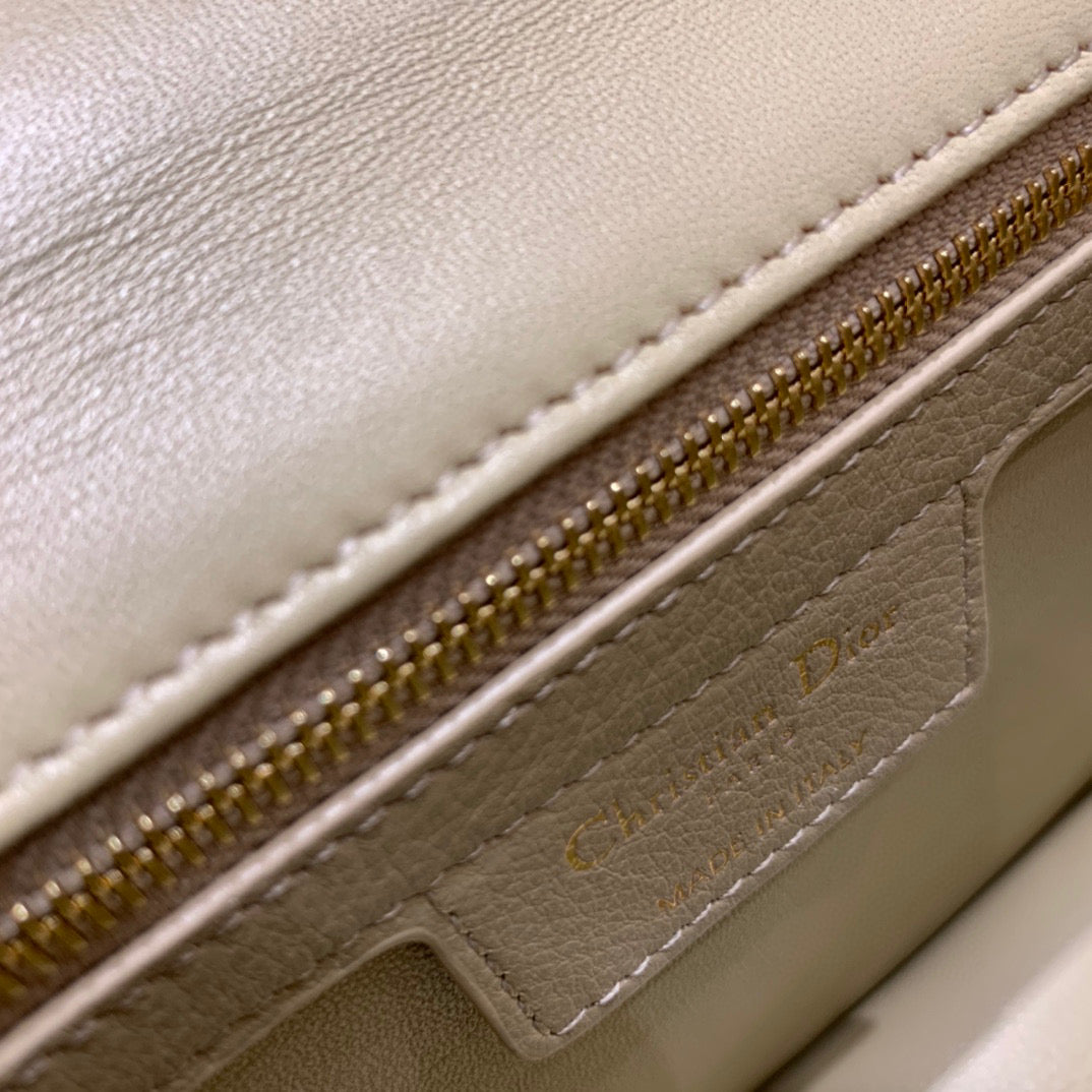 Dior Caro Bag Beige Calf Skin High Grade