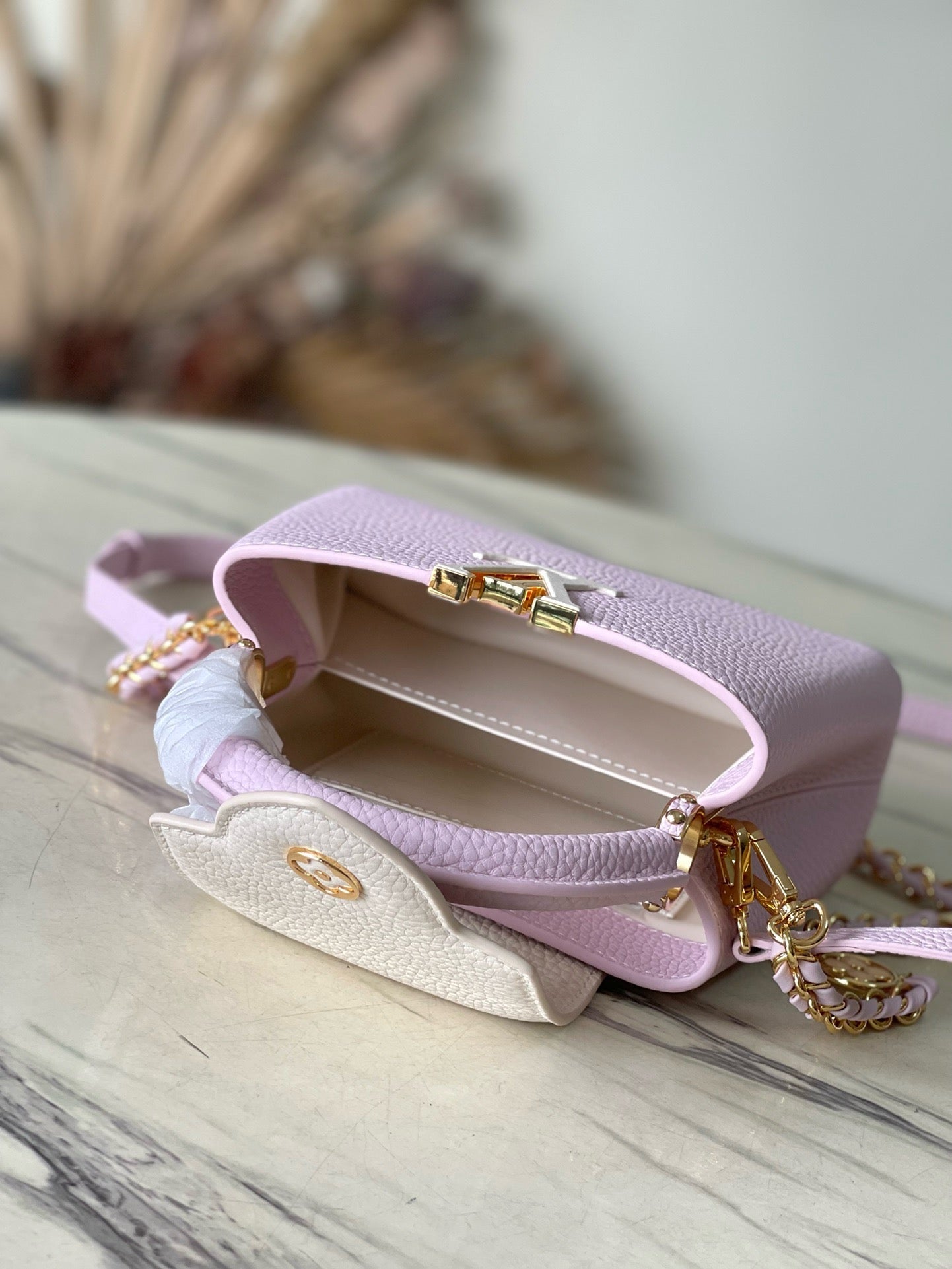 Louis Vuitton Capucines Mini Lilac High Grade